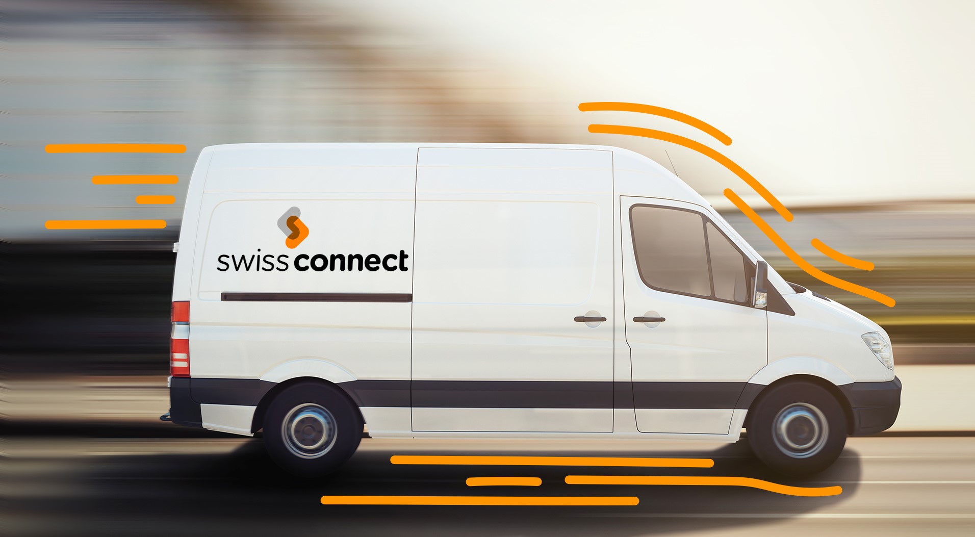 Für grosse Expresslieferungen kommt der Lieferwagen zum Einsatz